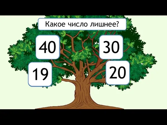 2 4 8 20 Какое число лишнее? 19 20 40 30