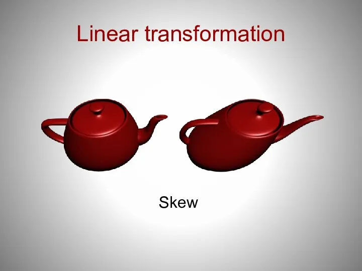 Linear transformation Skew