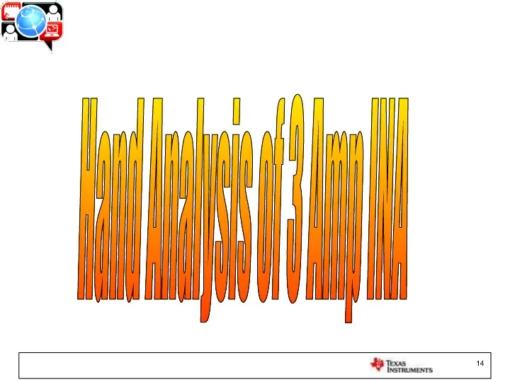 Hand Analysis of 3 Amp INA