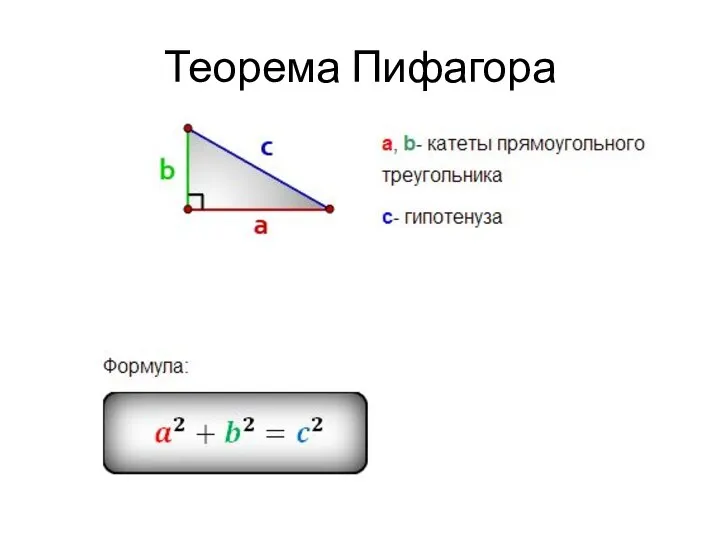 Теорема Пифагора