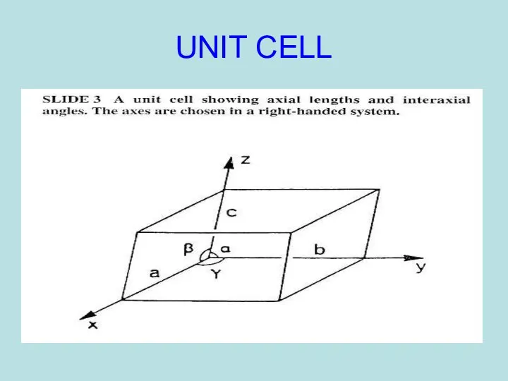 UNIT CELL