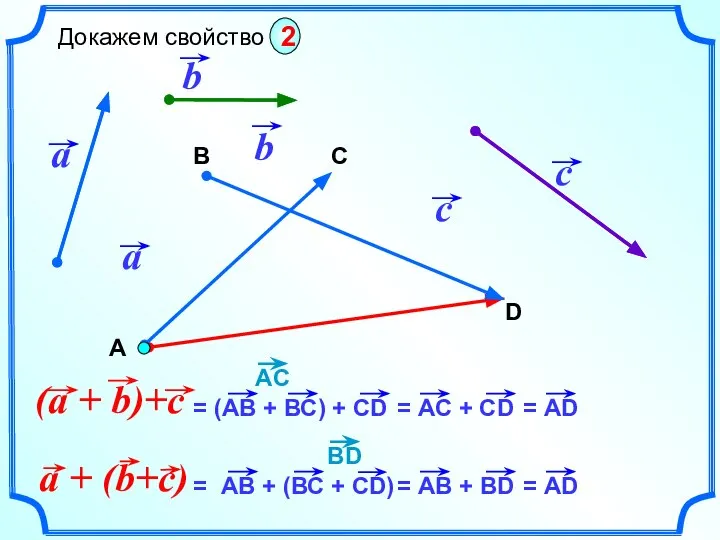 В D C Докажем свойство 2 А