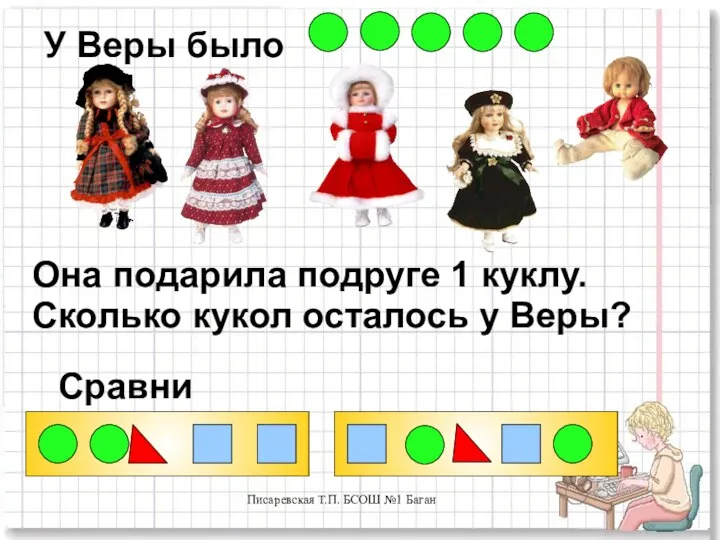 Писаревская Т.П. БСОШ №1 Баган У Веры было Она подарила подруге