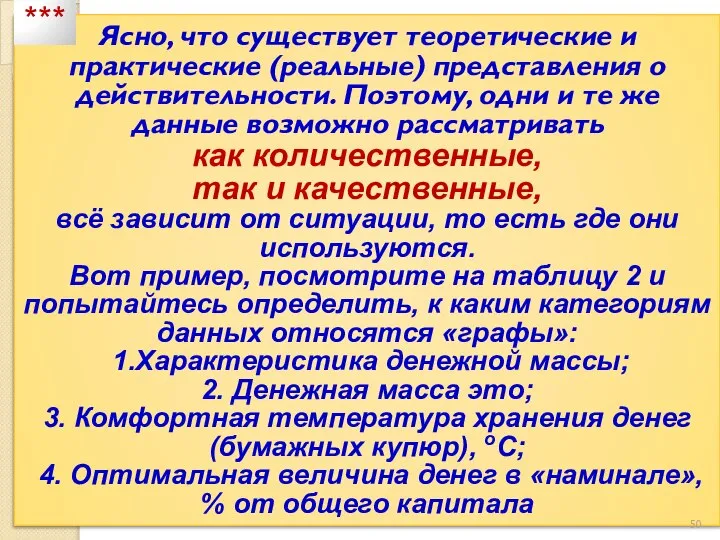 Ясно, что существует теоретические и практические (реальные) представления о действительности. Поэтому,