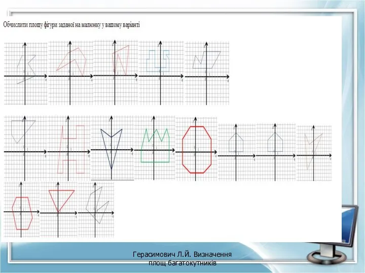 Герасимович Л.Й. Визначення площ багатокутників