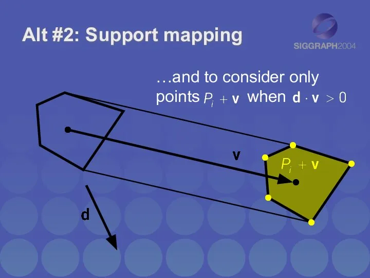 Alt #2: Support mapping …and to consider only points when