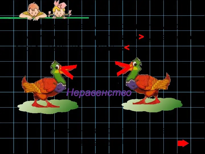 Неравенство В математике вместо слова «больше» между числами ставят знак «>»,