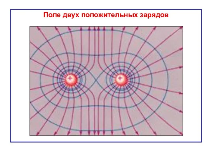 Поле двух положительных зарядов