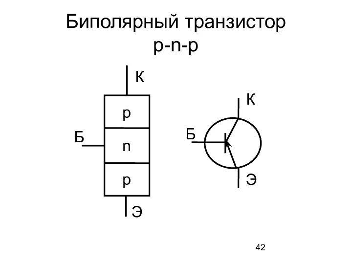 Биполярный транзистор p-n-p