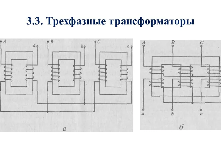 3.3. Трехфазные трансформаторы