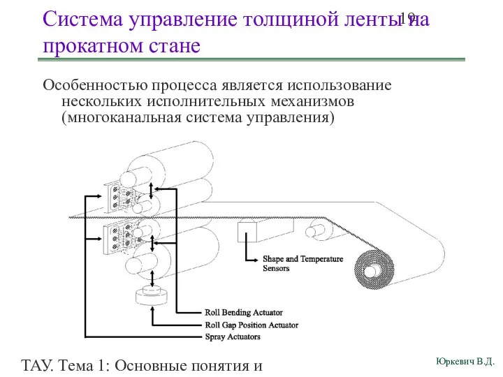 ТАУ. Тема 1: Основные понятия и определения. Особенностью процесса является использование