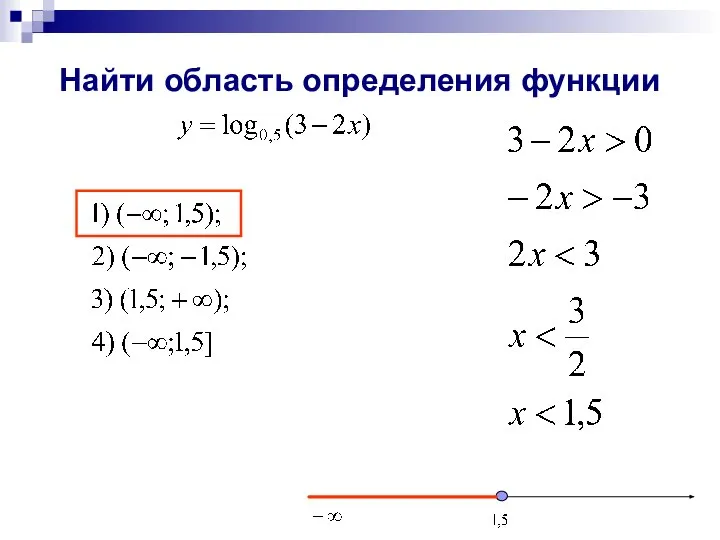 Найти область определения функции