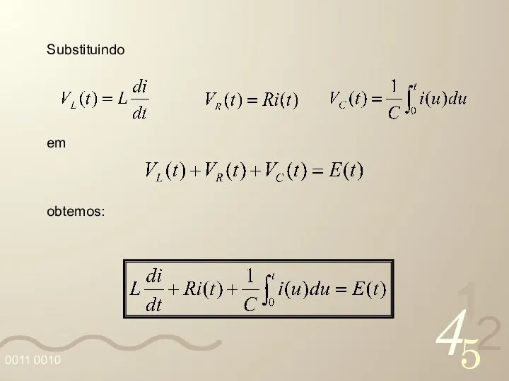 Substituindo em obtemos: