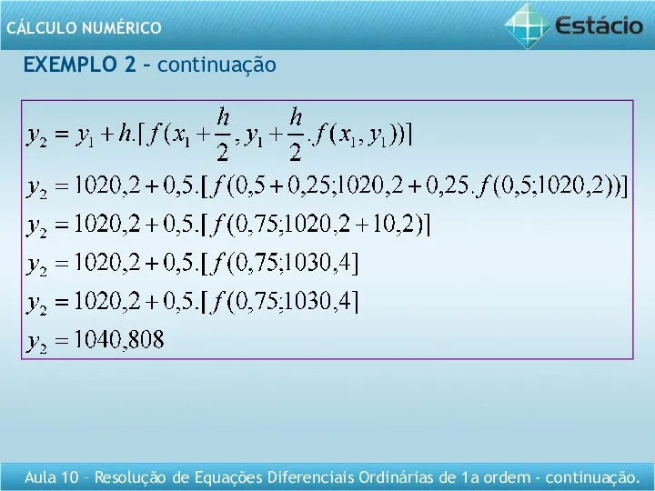 EXEMPLO 2 – continuação