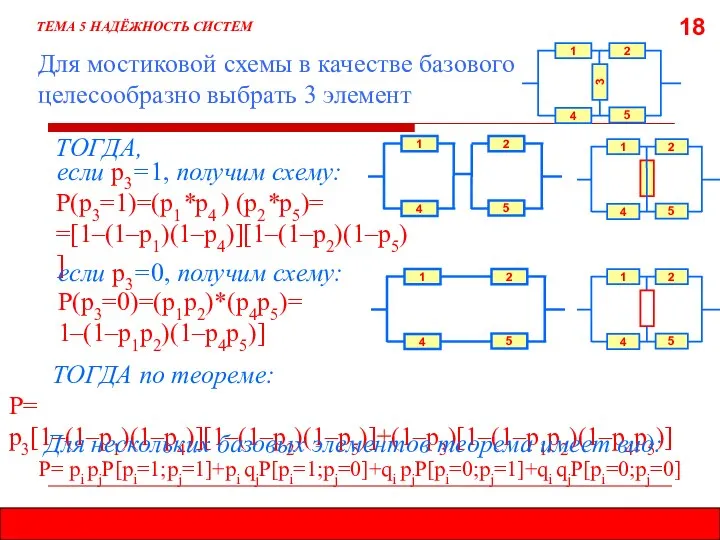 18 Для мостиковой схемы в качестве базового целесообразно выбрать 3 элемент