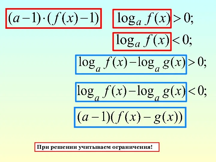 При решении учитываем ограничения!