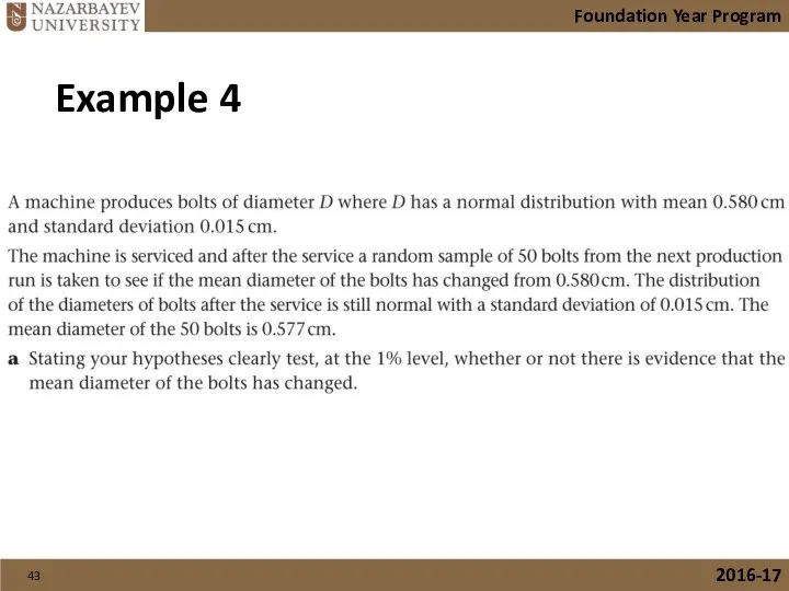 Foundation Year Program 2016-17 Example 4