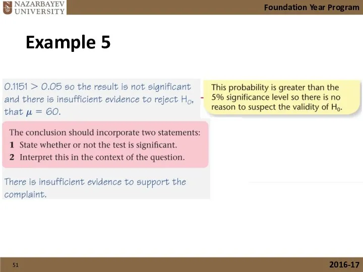 Foundation Year Program 2016-17 Example 5