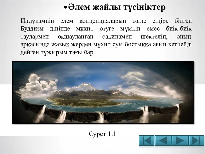 Әлем жайлы түсініктер Сурет 1.1 Индуизмнің әлем концепцияларын өзіне сіңіре білген