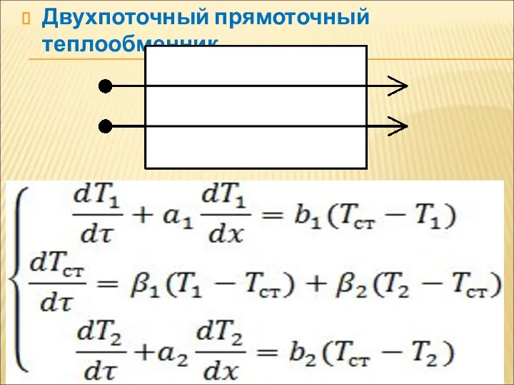 Двухпоточный прямоточный теплообменник