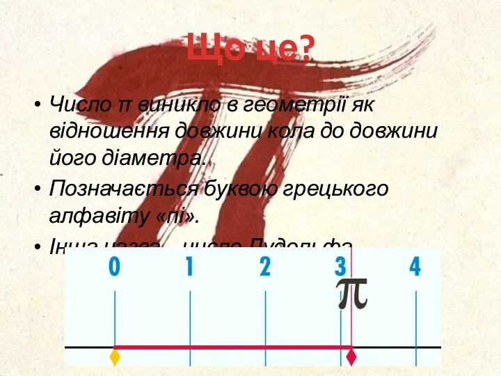 Що це? Число π виникло в геометрії як відношення довжини кола
