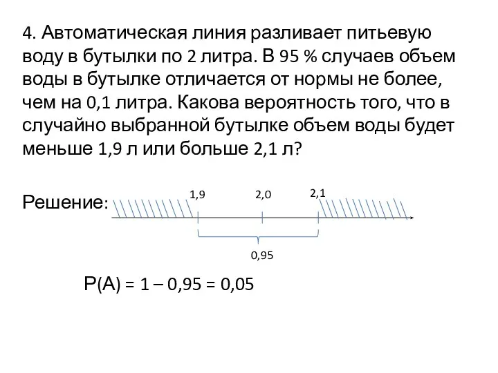 4. Автоматическая линия разливает питьевую воду в бутылки по 2 литра.