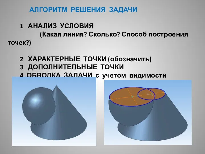 АЛГОРИТМ РЕШЕНИЯ ЗАДАЧИ 1 АНАЛИЗ УСЛОВИЯ (Какая линия? Сколько? Способ построения