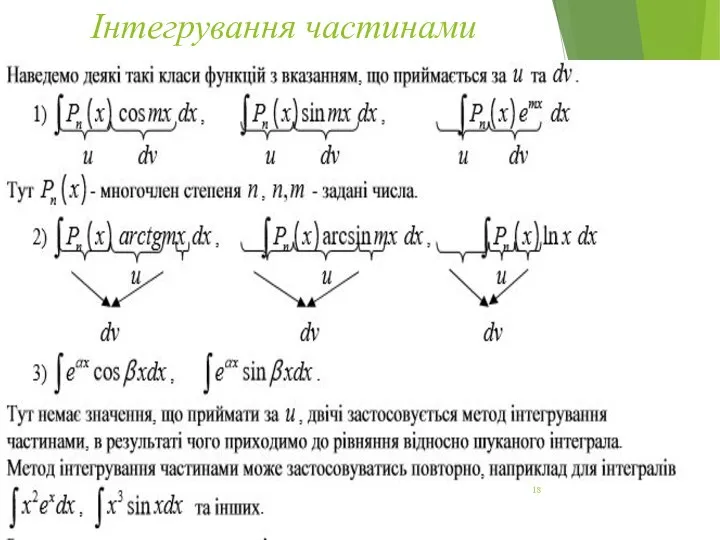 Інтегрування частинами