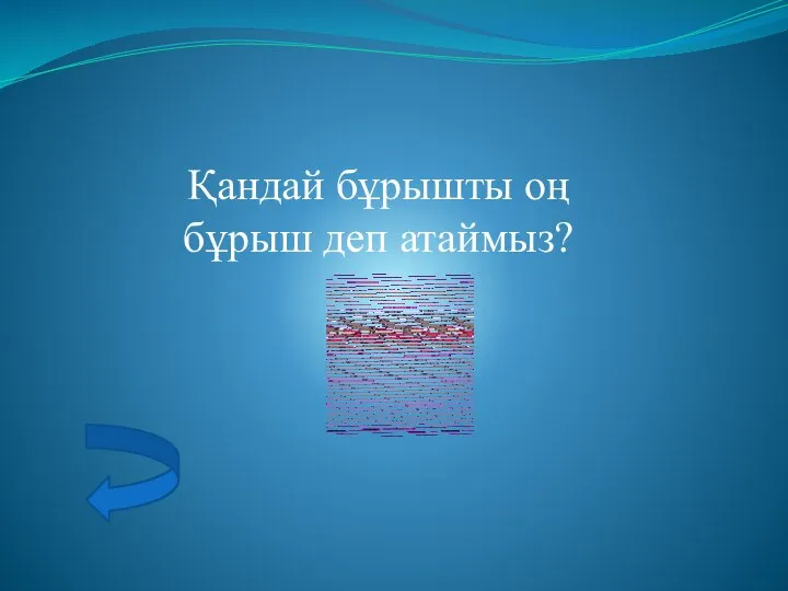 Қандай бұрышты оң бұрыш деп атаймыз?