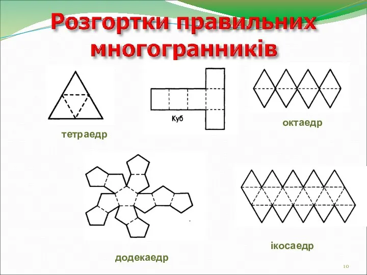 тетраедр октаедр ікосаедр додекаедр