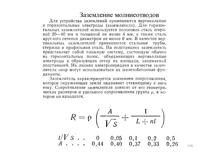 Заземление молниеотводов