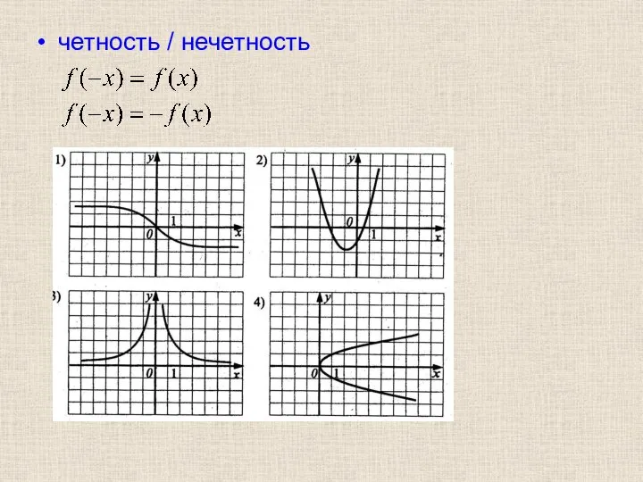 четность / нечетность