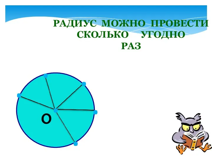 РАДИУС МОЖНО ПРОВЕСТИ СКОЛЬКО УГОДНО РАЗ . . . . . .