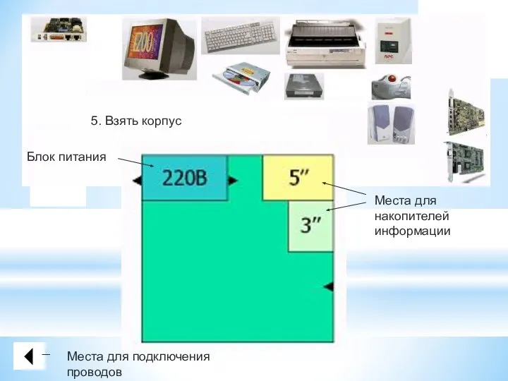 5. Взять корпус