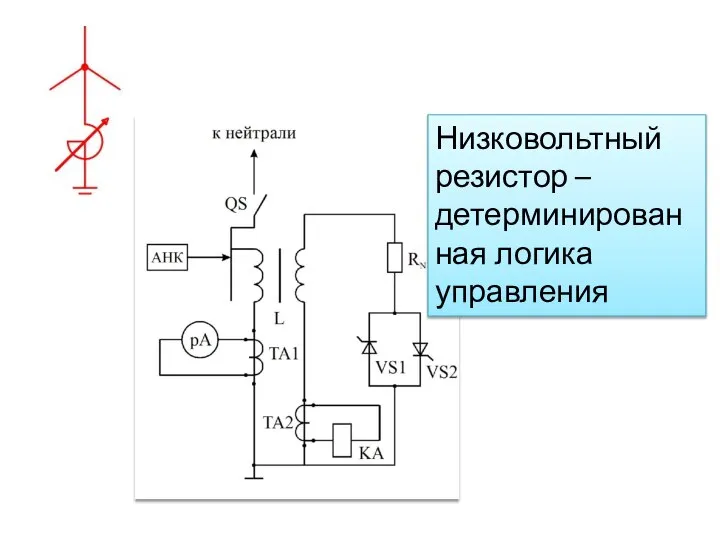 Низковольтный резистор –детерминирован ная логика управления