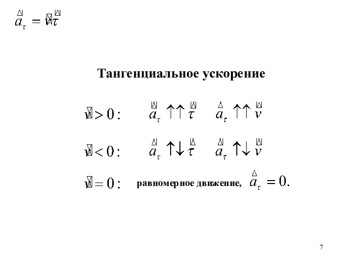 Тангенциальное ускорение