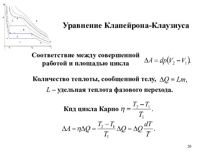 Уравнение Клапейрона-Клаузиуса