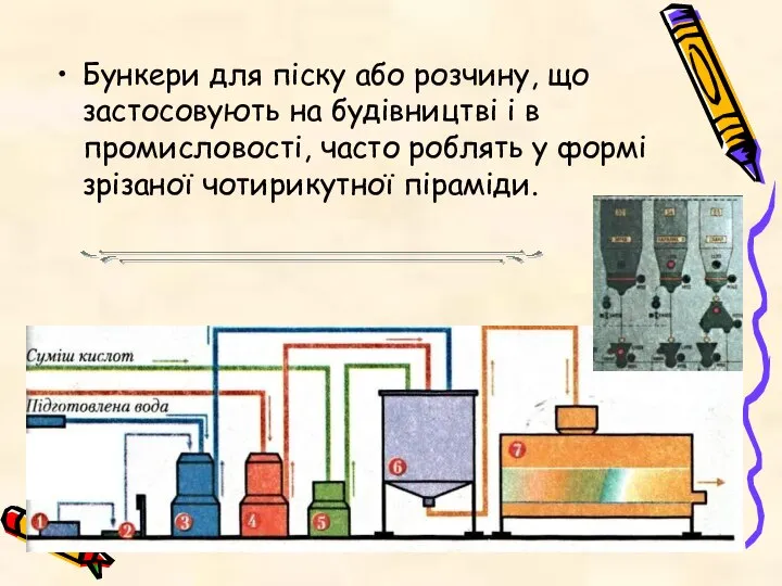 Бункери для піску або розчину, що застосовують на будівництві і в