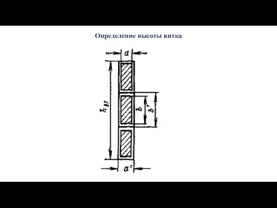 Определение высоты витка