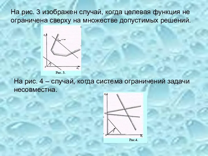 На рис. 3 изображен случай, когда целевая функция не ограничена сверху