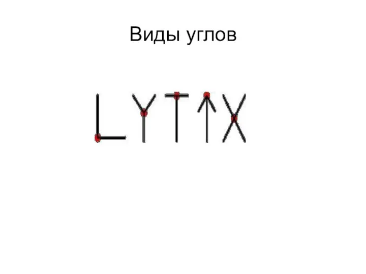 Виды углов