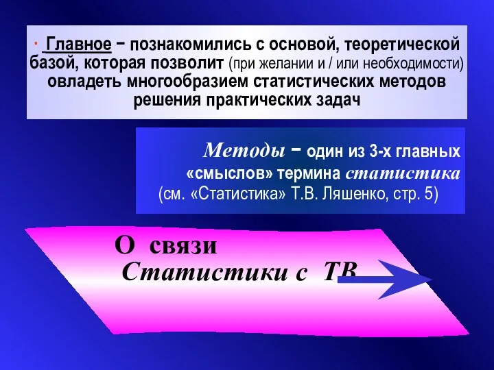 ∙ Главное − познакомились с основой, теоретической базой, которая позволит (при