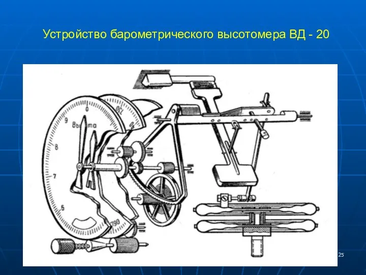 Устройство барометрического высотомера ВД - 20