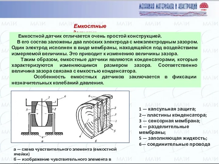 Емкостные датчики Емкостной датчик отличается очень простой конструкцией. В его состав