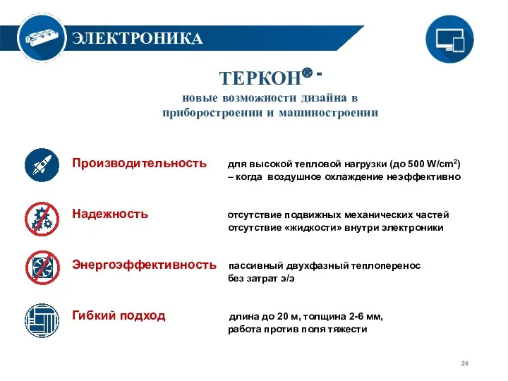 ТЕРКОН® - новые возможности дизайна в приборостроении и машиностроении Производительность для