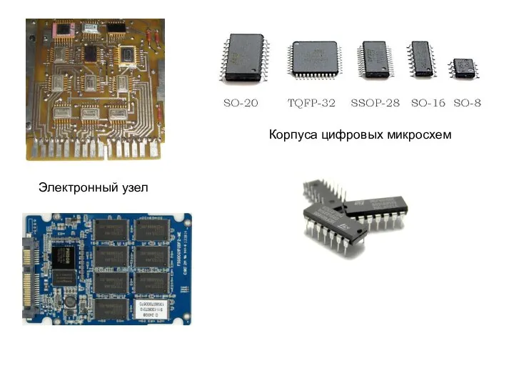 Корпуса цифровых микросхем Электронный узел