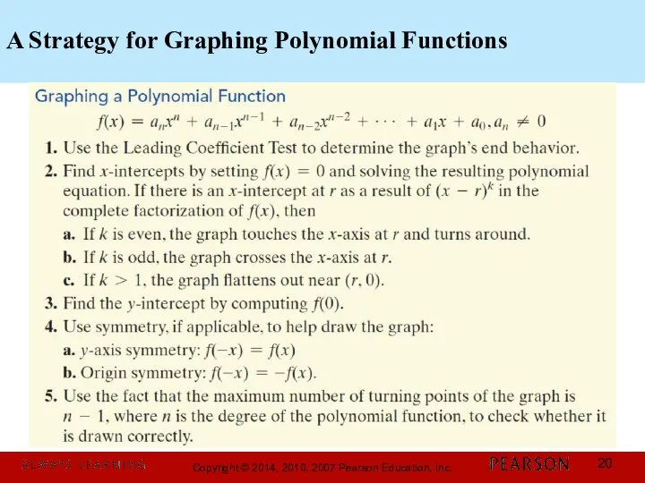 A Strategy for Graphing Polynomial Functions