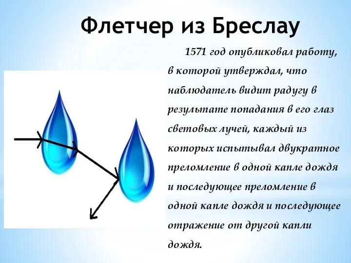 Флетчер из Бреслау 1571 год опубликовал работу, в которой утверждал, что