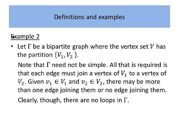 Definitions and examples