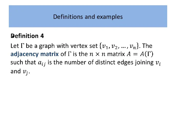 Definitions and examples